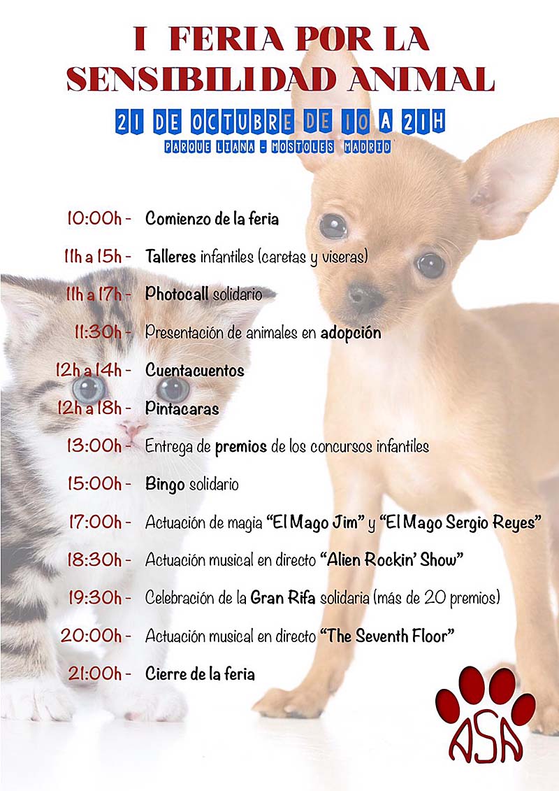 I Feria por la Sensibilidad animal Móstoles