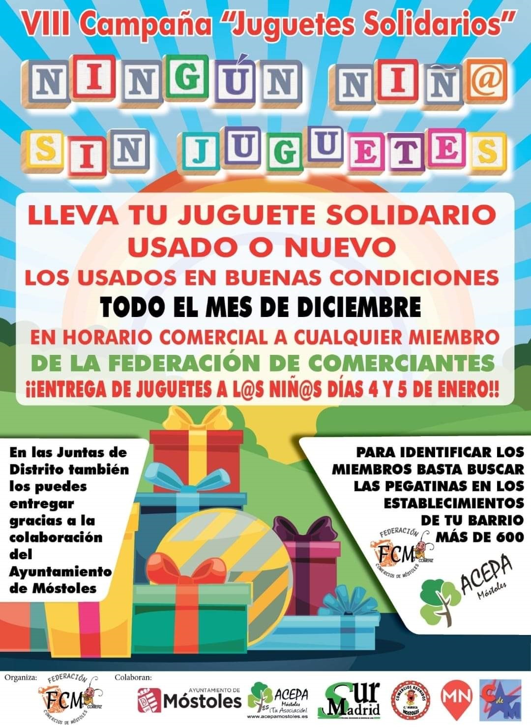 Juguetes Solidarios Federación de Comerciantes de Móstoles